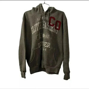 Vintage Elitch gardens Denver, CO Thermal Waffle Knit Hoodie Size Medium